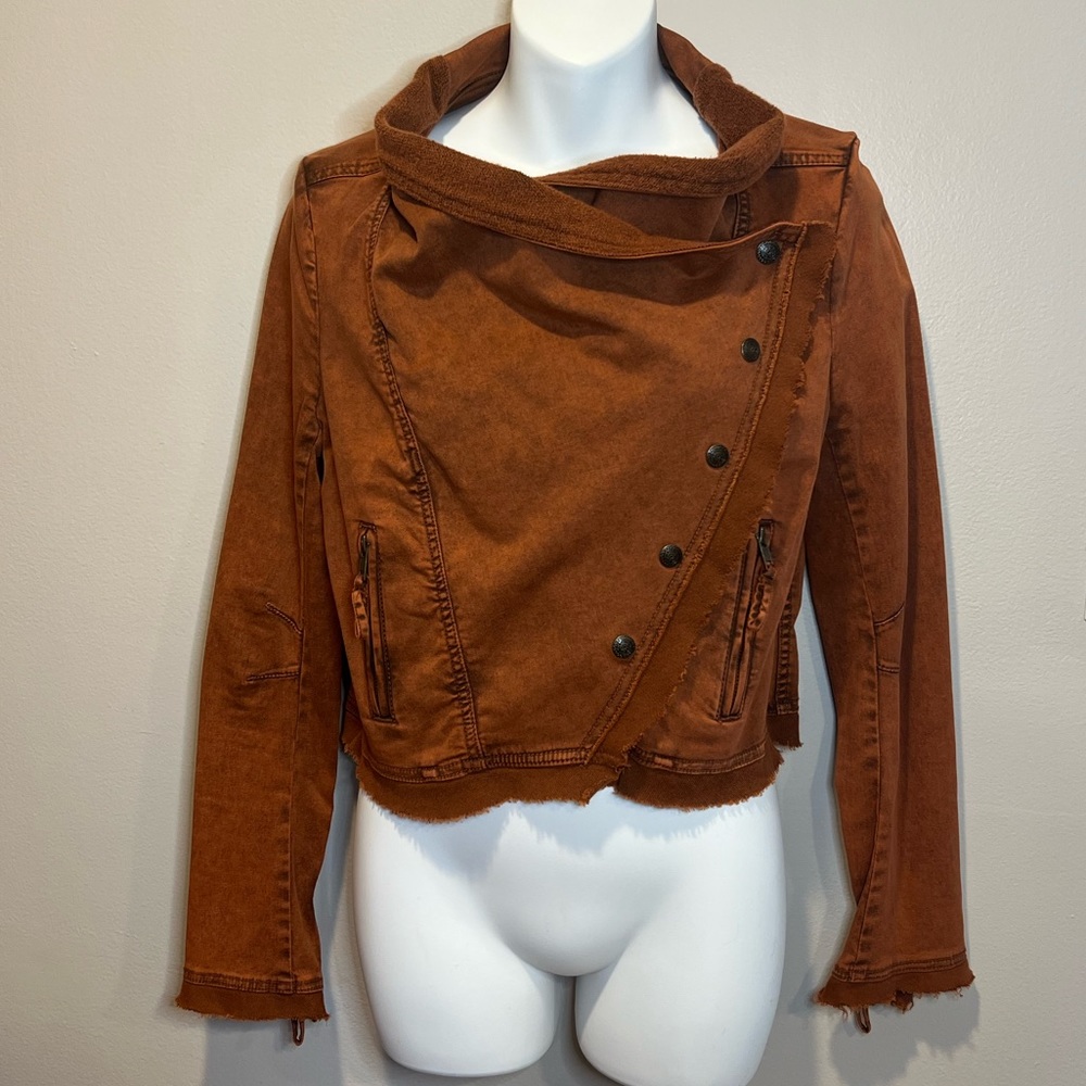 Free People Burnt Orange Jacket, size xs